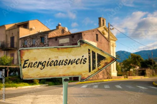 Schild 198 - Energieausweis