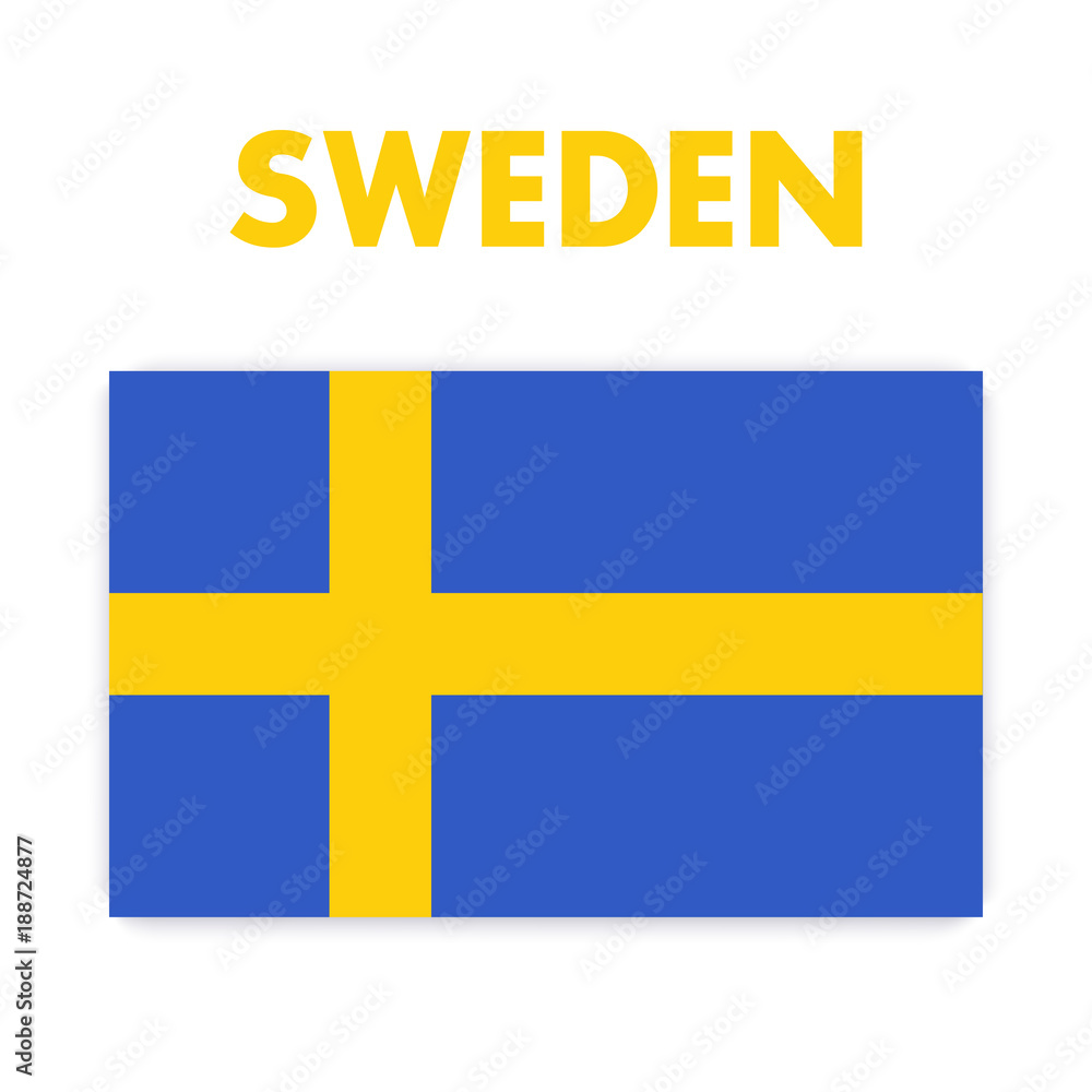 Swedish Flag, national symbol of Sweden