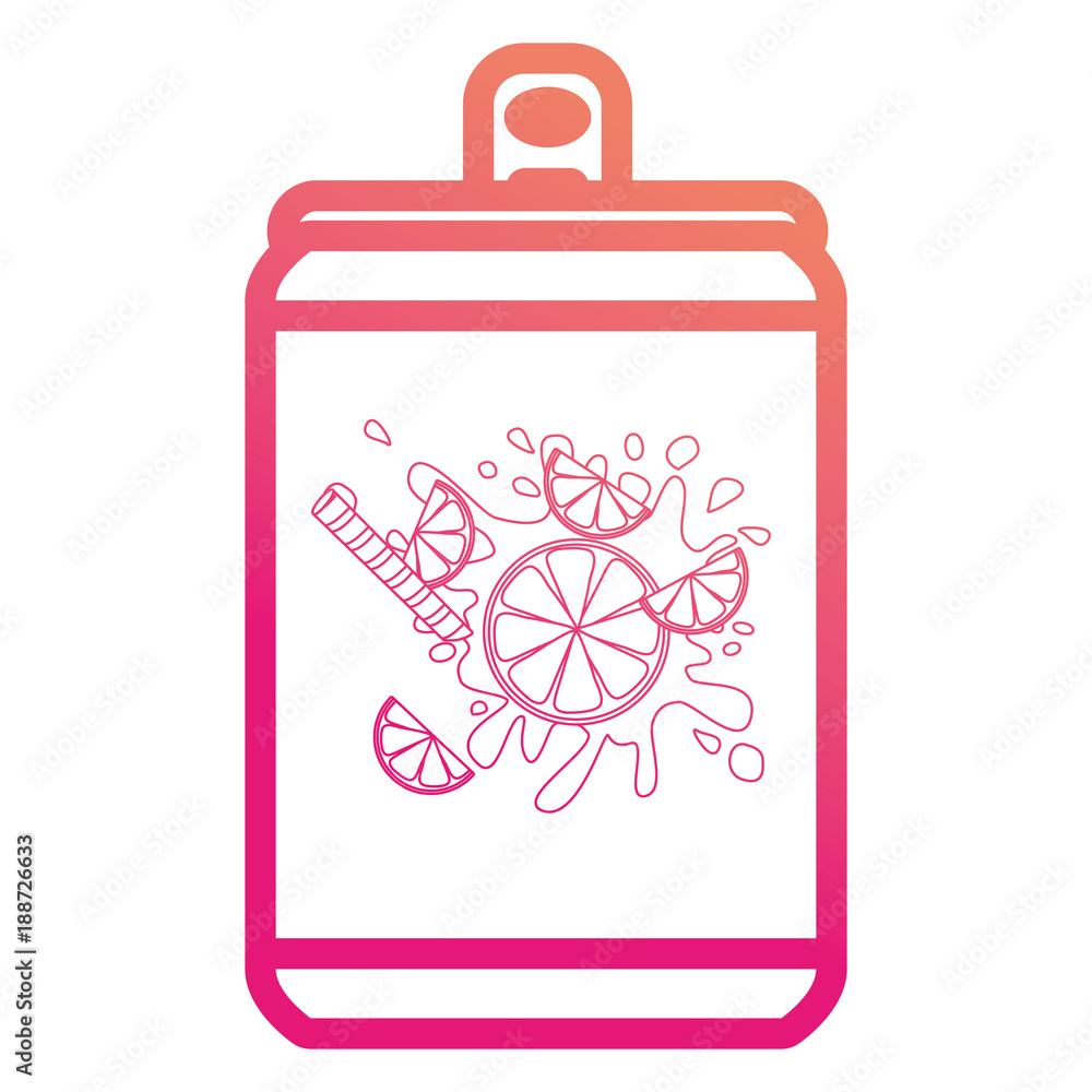 lemon soft drink can lemon soft drink can