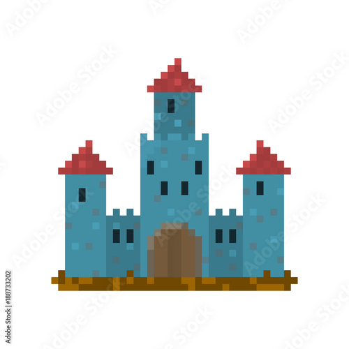 Pixel castle for games and web sites