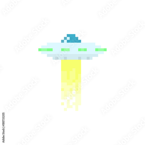 Pixel ufo for games and websites