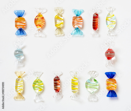 Striped Glass Candy Frame