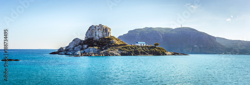 Romantic wedding on greek island photo