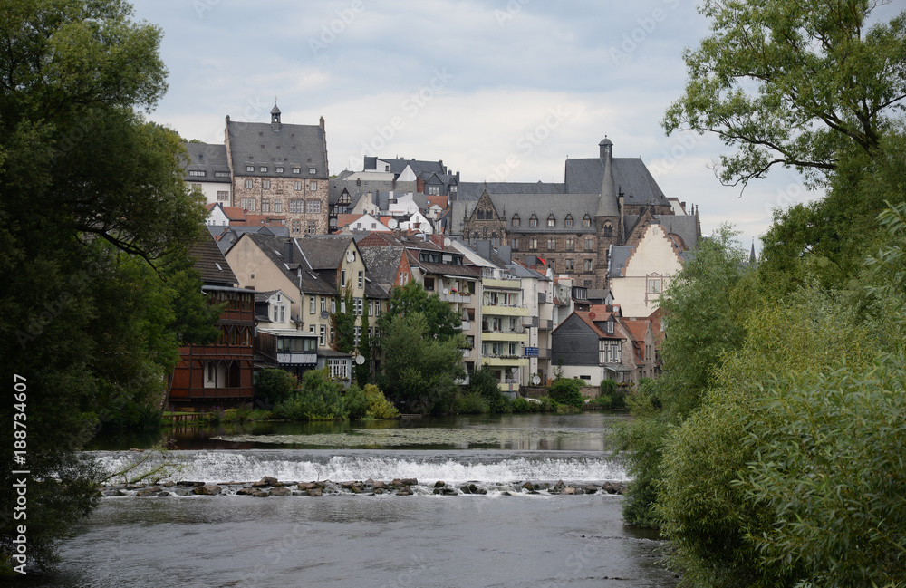 Fototapeta premium Lahn in Marburg