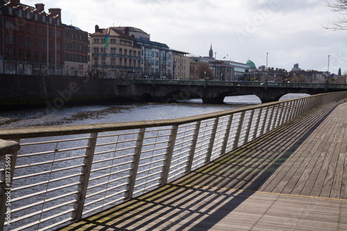 Sticker The Millennium Boardwalk in Dublin City, Ireland