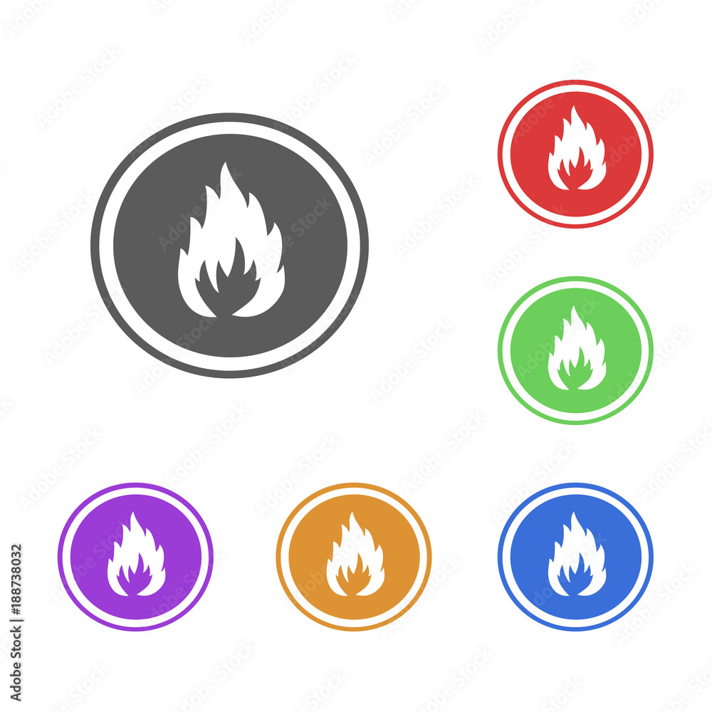 Flame buttons Flame buttons