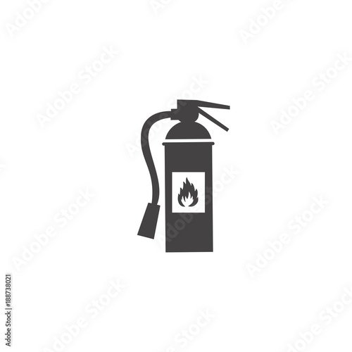 Vector flat fire extinguisher icon. Eps10