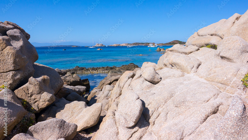 La Maddalena Island, Sardinia, in summer