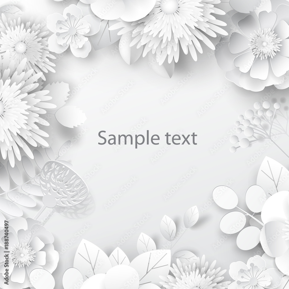 Paper art flowers background. Paper cut. Vector stock. Paper art flowers background. Paper cut. Vector stock.