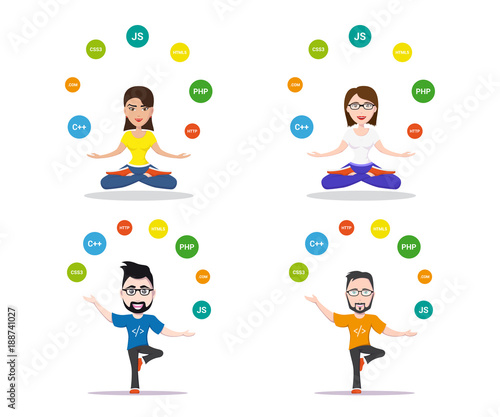 set of programer characters