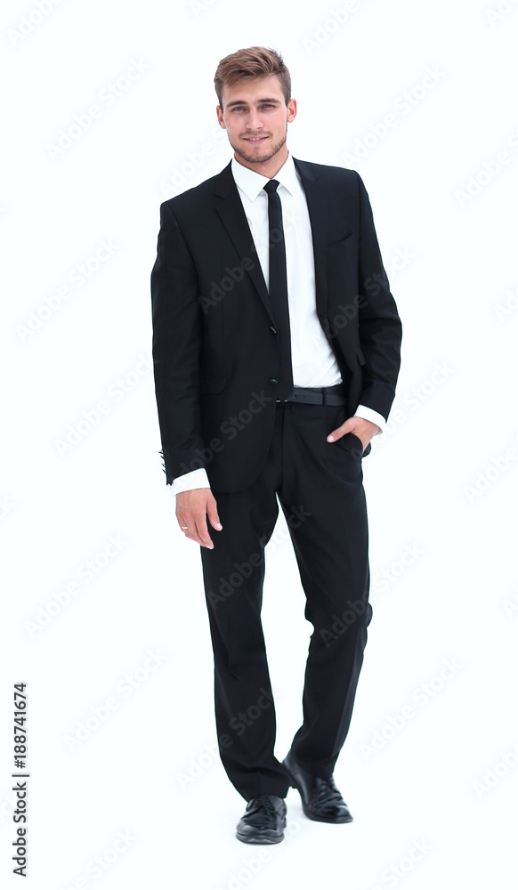 portrait in full length of serious young businessman. portrait in full length of serious young businessman.
