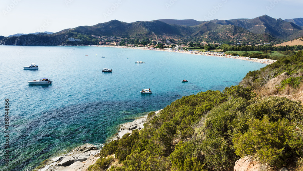 Obraz premium Spiaggia di Solanas, Sardegna, Italia