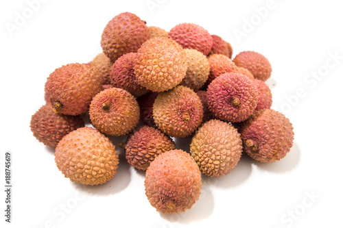 Bunch of Lychee fruits