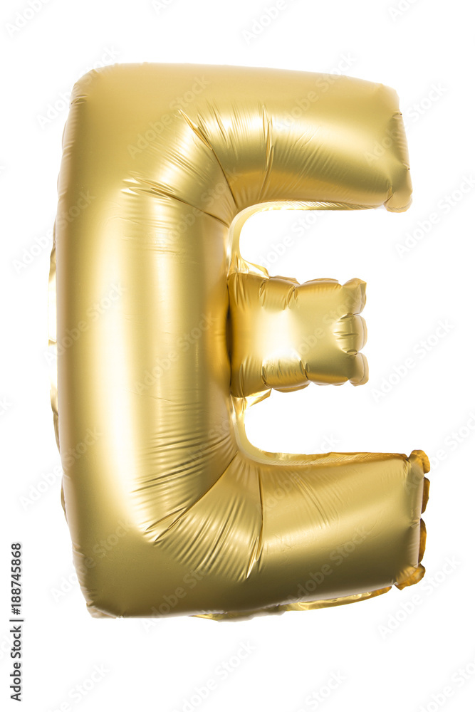 Golden Inflatable letter uppercase