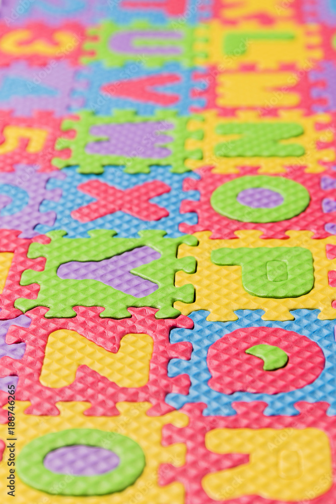 Foam puzzle letter uppercase