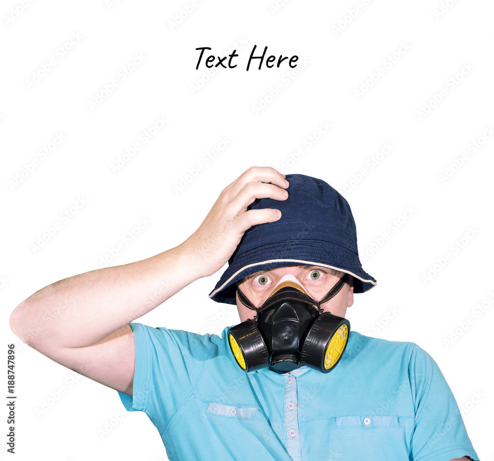 Man in Gas Mask. Abstract photo Man in Gas Mask. Abstract photo