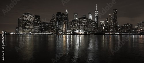 New York City Skyline bei Nacht