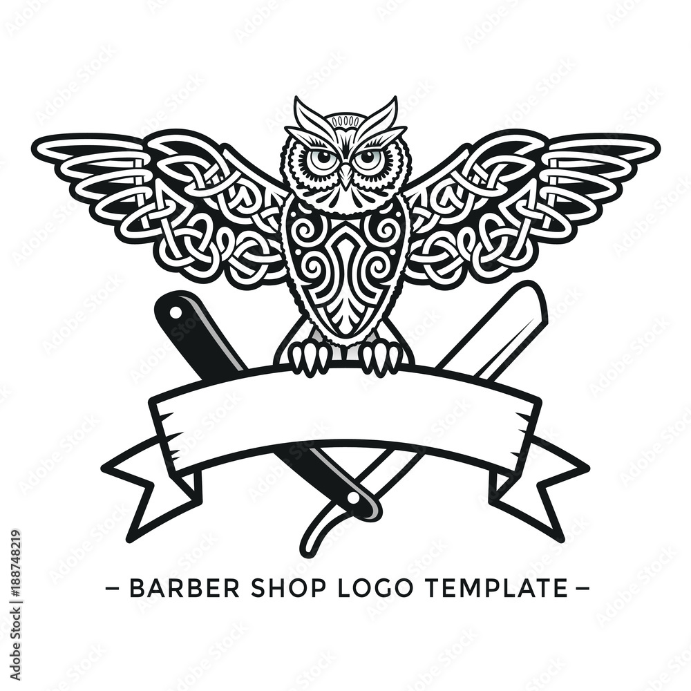 Celtic Owl Tattoo  LuckyFish Inc and Tattoo Santa Barbara