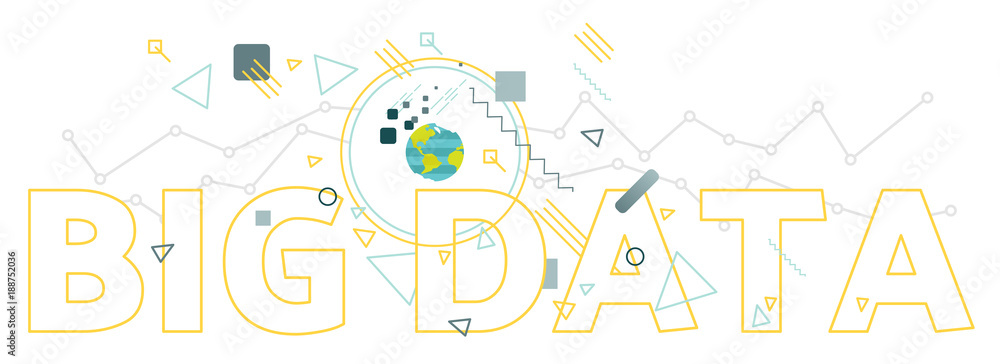 Big data vector illustration concept. Big data vector illustration concept.