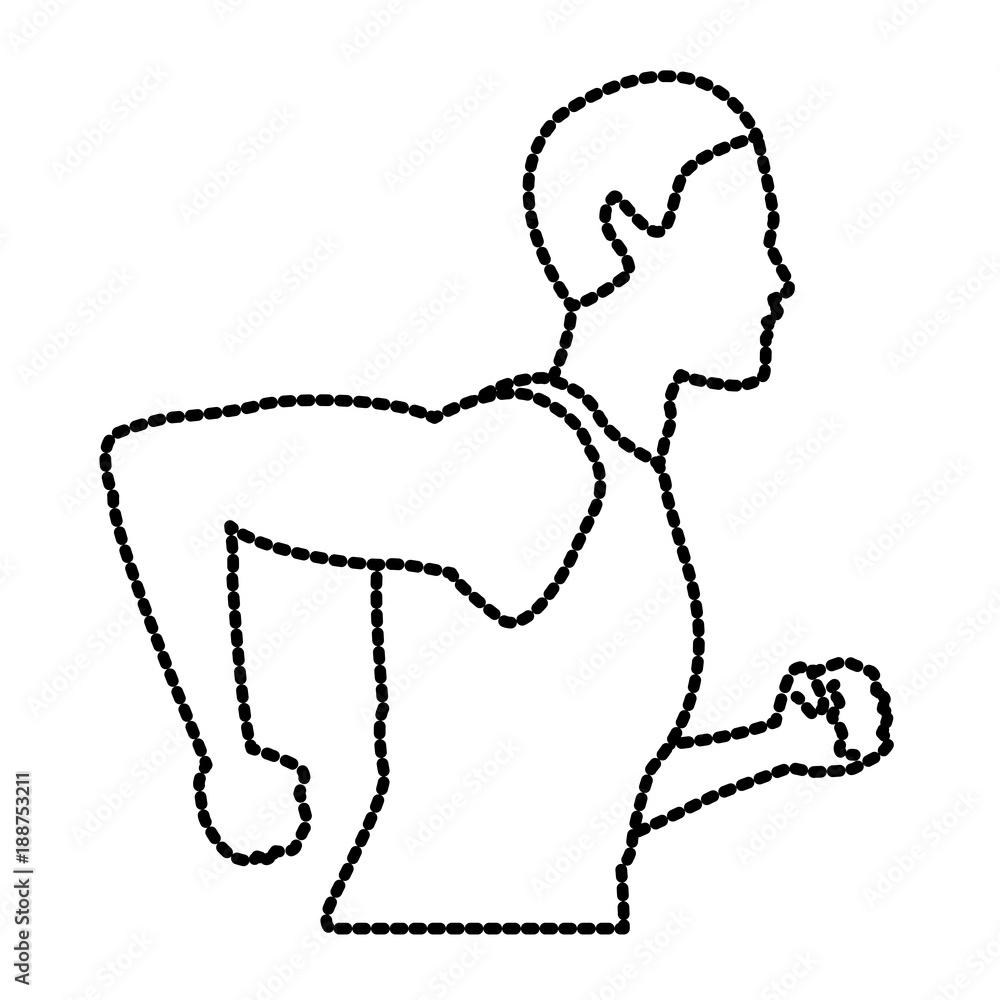 Fitness man running icon vector illustration graphic design Fitness man running icon vector illustration graphic design