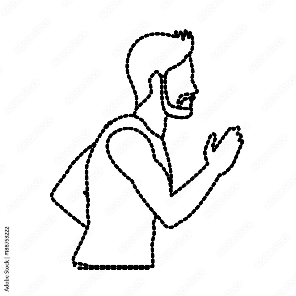 Fototapeta premium Fitness man running icon vector illustration graphic design