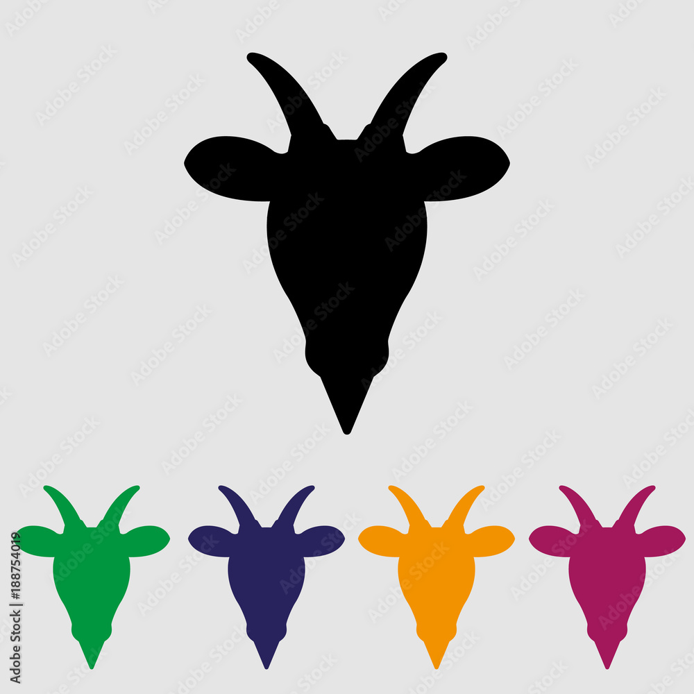 Naklejka premium Goat icon