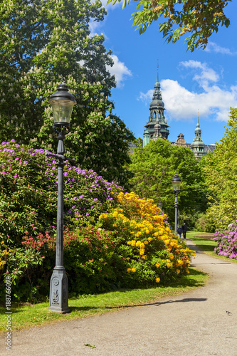 park view in the city of stockholm