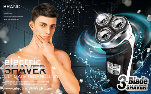 Electric shaver ads