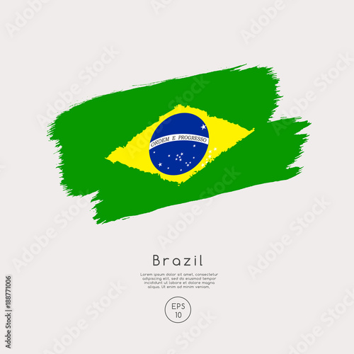 World Flag in Grunge Brush Stroke : Vector Illustration