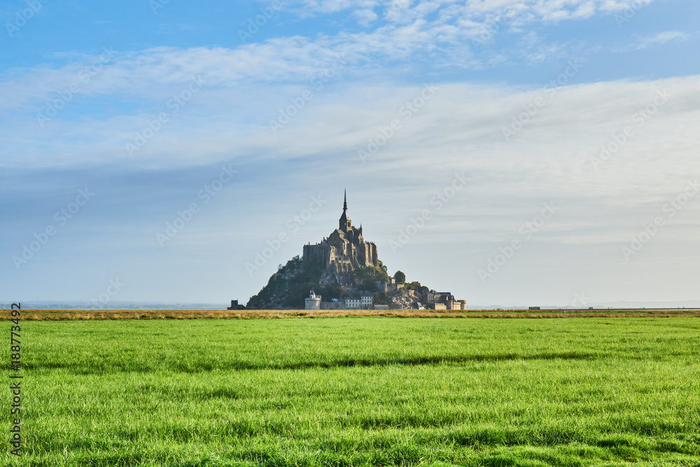 Mont Saint Michel in summer day, France, Normandy