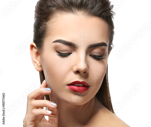 Young woman with beautiful ...