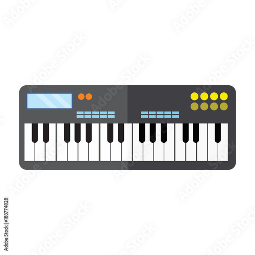 Keyboard Piano Instrument Vector Illustration Graphic