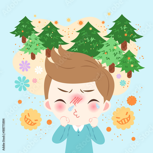 boy with hay fever
