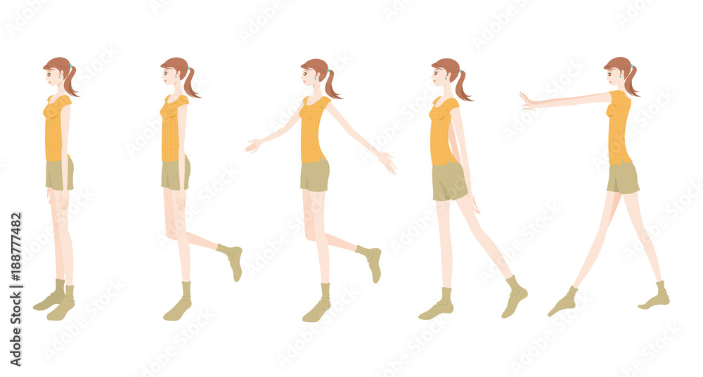 ヨガをする女性のイラスト ヨガをする女性のイラスト