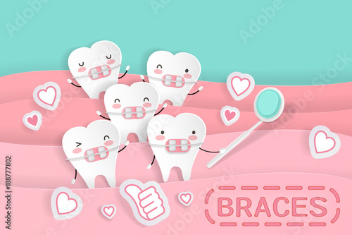 cute cartoon tooth