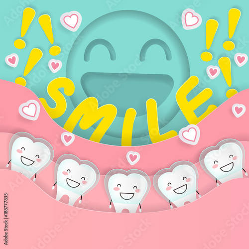 cute cartoon tooth