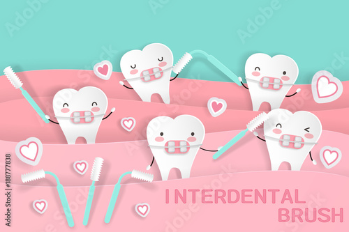 cute cartoon tooth
