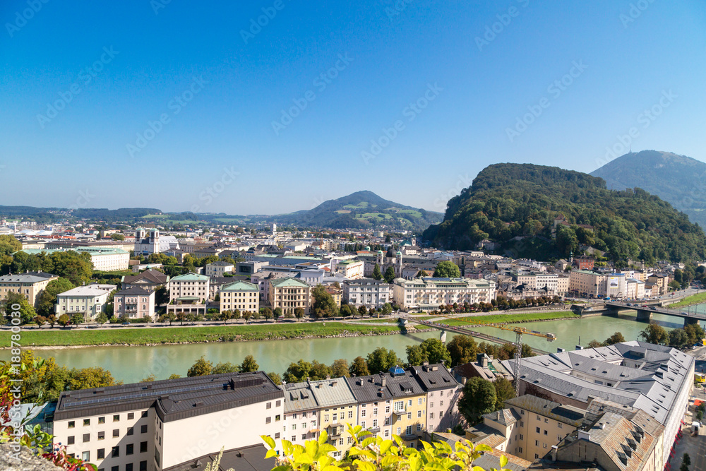 Cityscape with of Historic Salzburg City