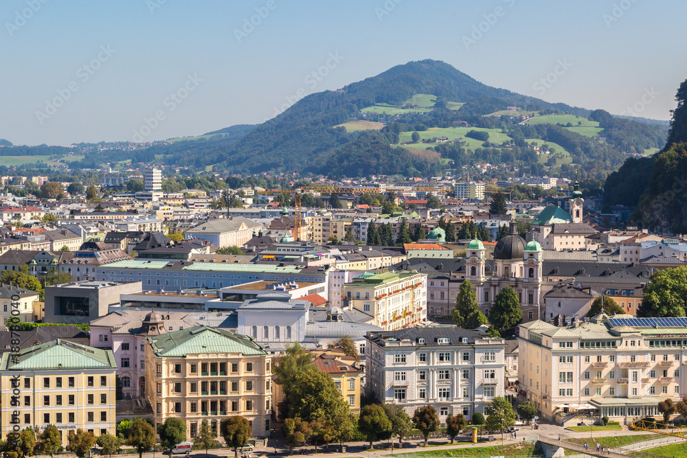 Cityscape with of Historic Salzburg City