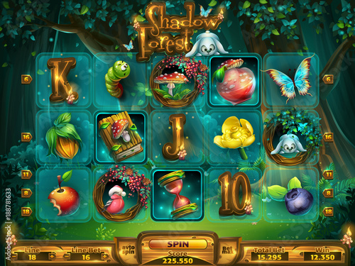 Playing field slots game for game user interface