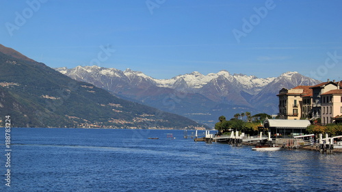 architectures along Lake Como, Milan,Italy