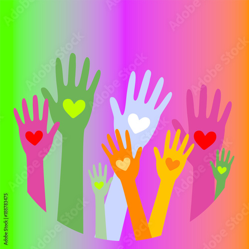 Hands with hearts up1