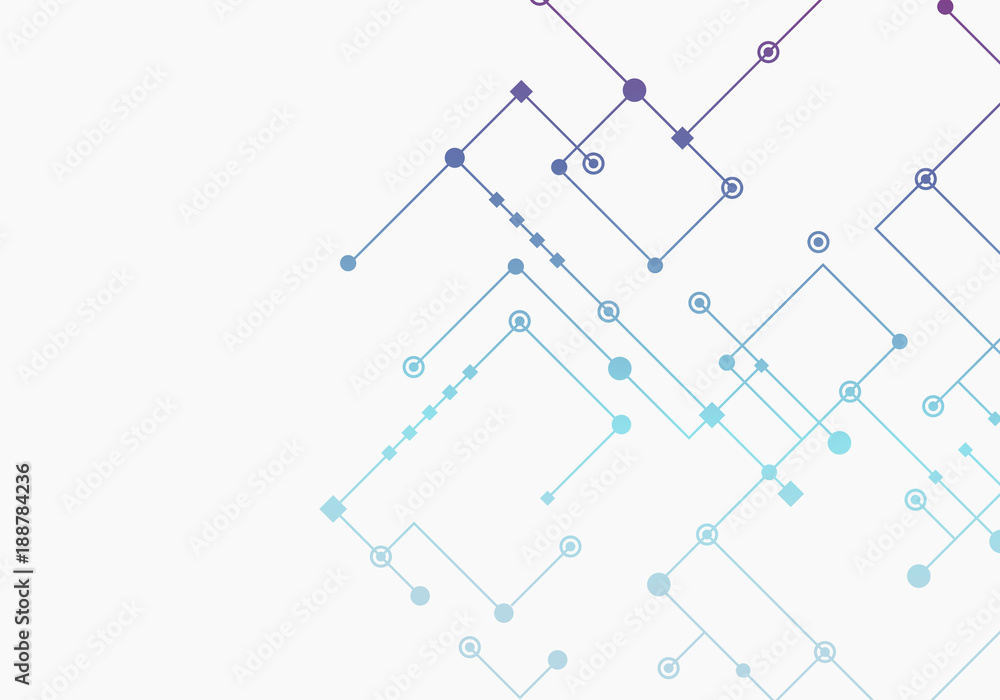 Circuit technology background, connected dots and lines. Vector abstract design Circuit technology background, connected dots and lines. Vector abstract design