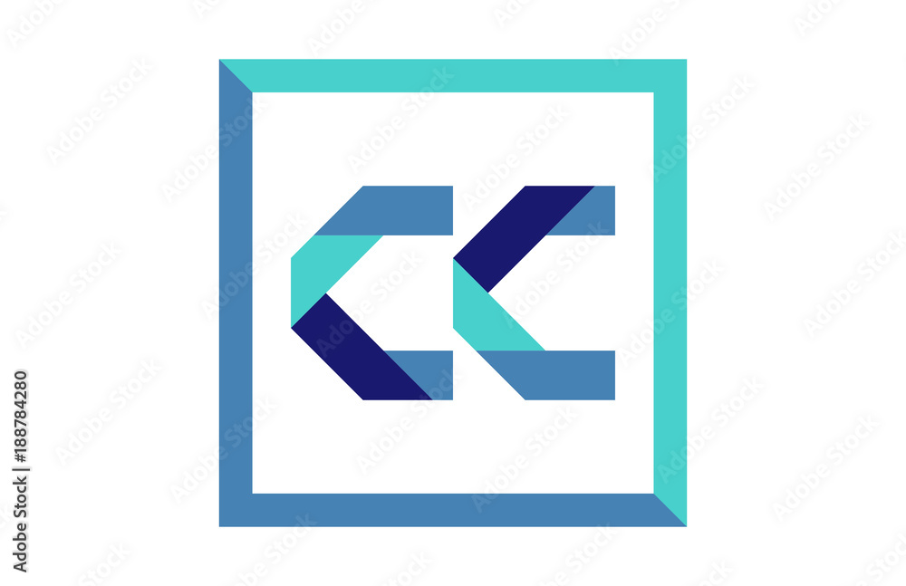 CC Square Ribbon Letter logo CC Square Ribbon Letter logo