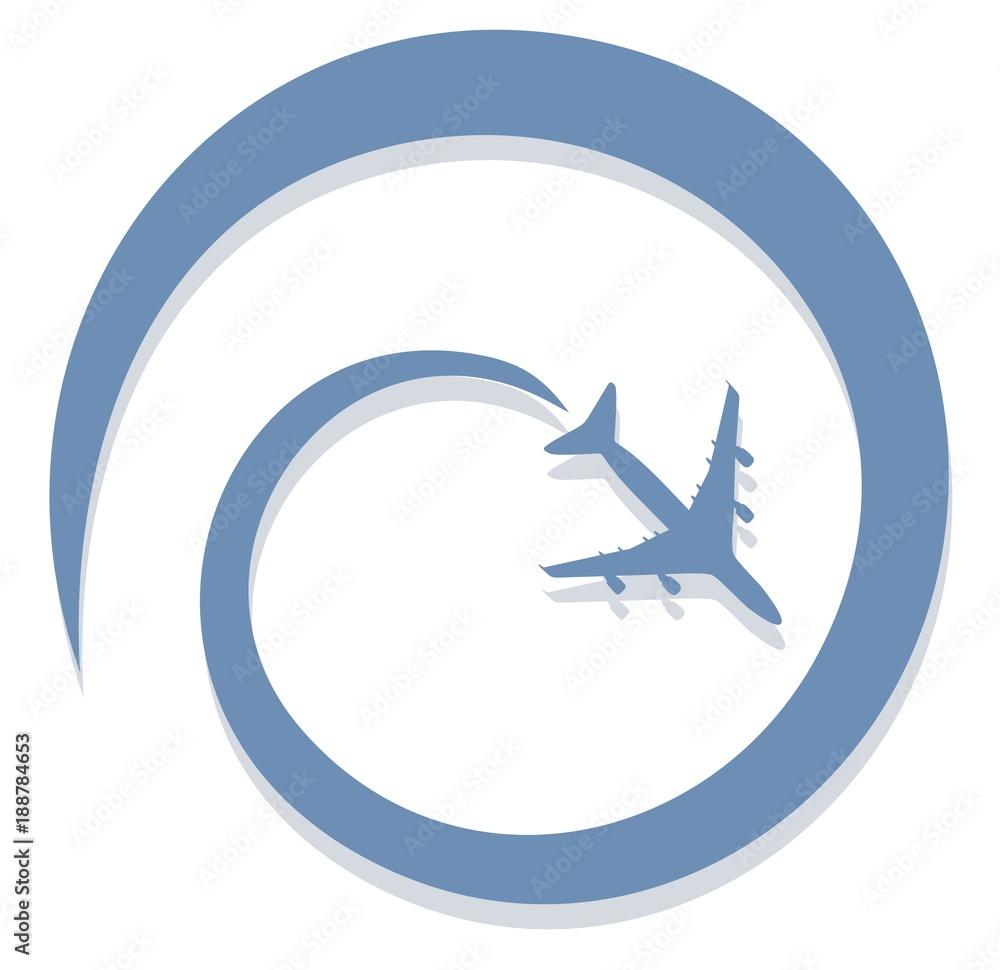 Plane logo. Plane logo.