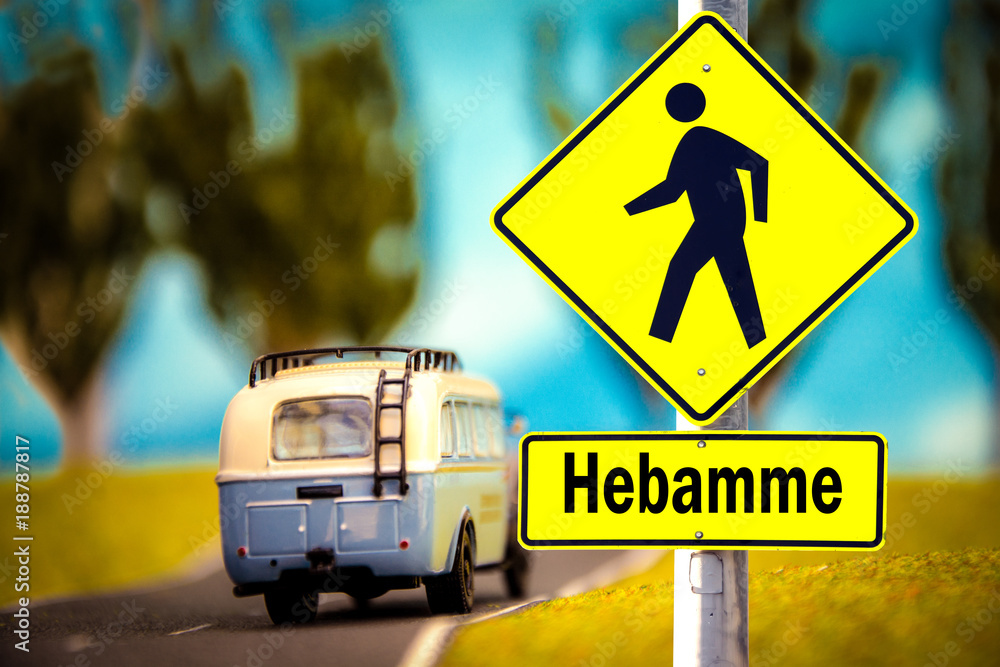 Fototapeta premium Schild 309 - Hebamme