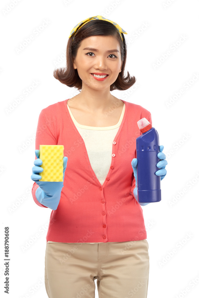 Hard-Working Housewife Posing for Photography Hard-Working Housewife Posing for Photography