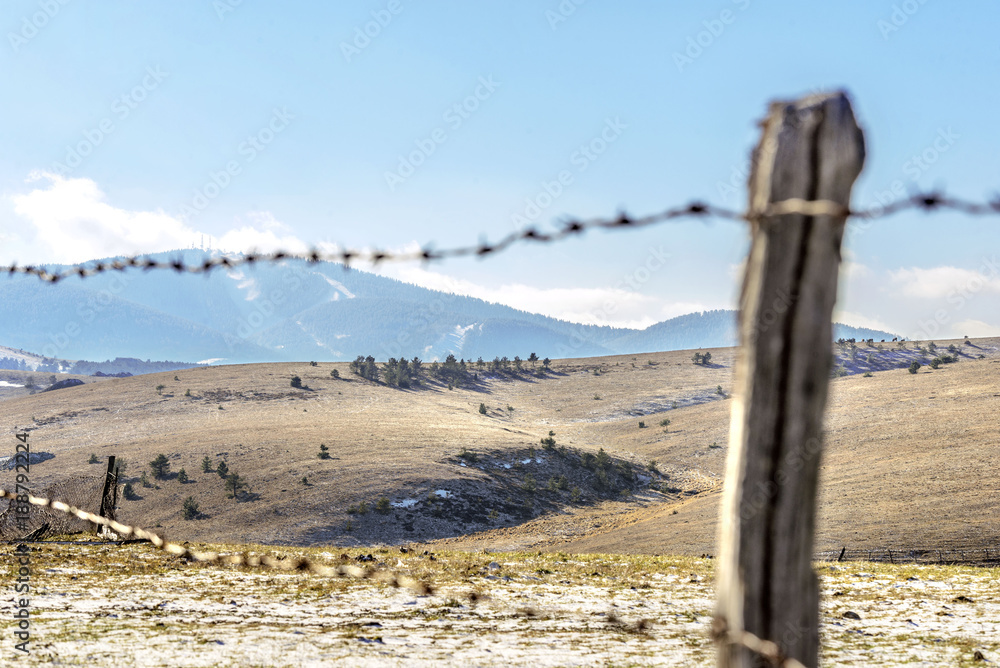 rural mountain fields landscape rural mountain fields landscape