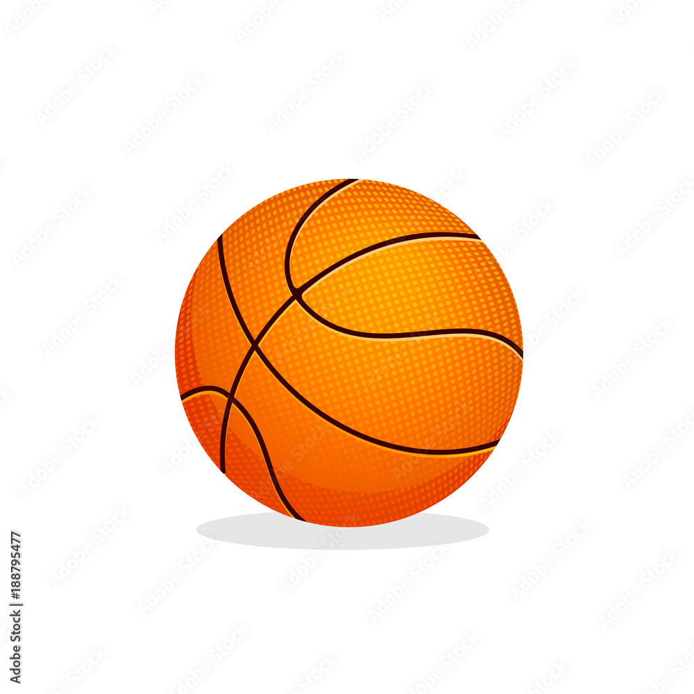 Basketball ball illustration.