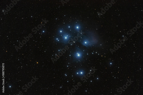 Messier 45 Pleyades Subaru Nebula